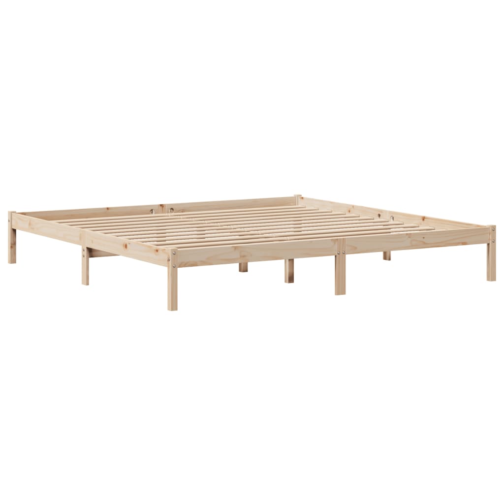 Bed Frame Without Mattress Solid Wood Pine