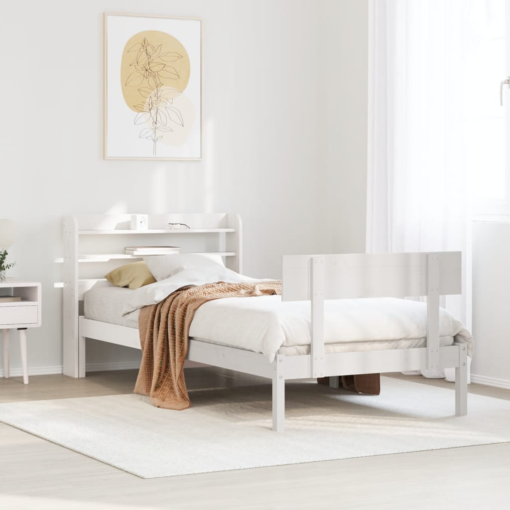 Bed Frame Without Mattress Solid Wood Pine