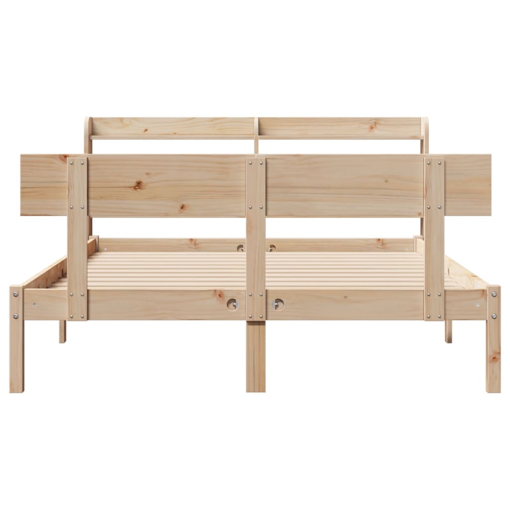 Bed Frame Without Mattress Solid Wood Pine