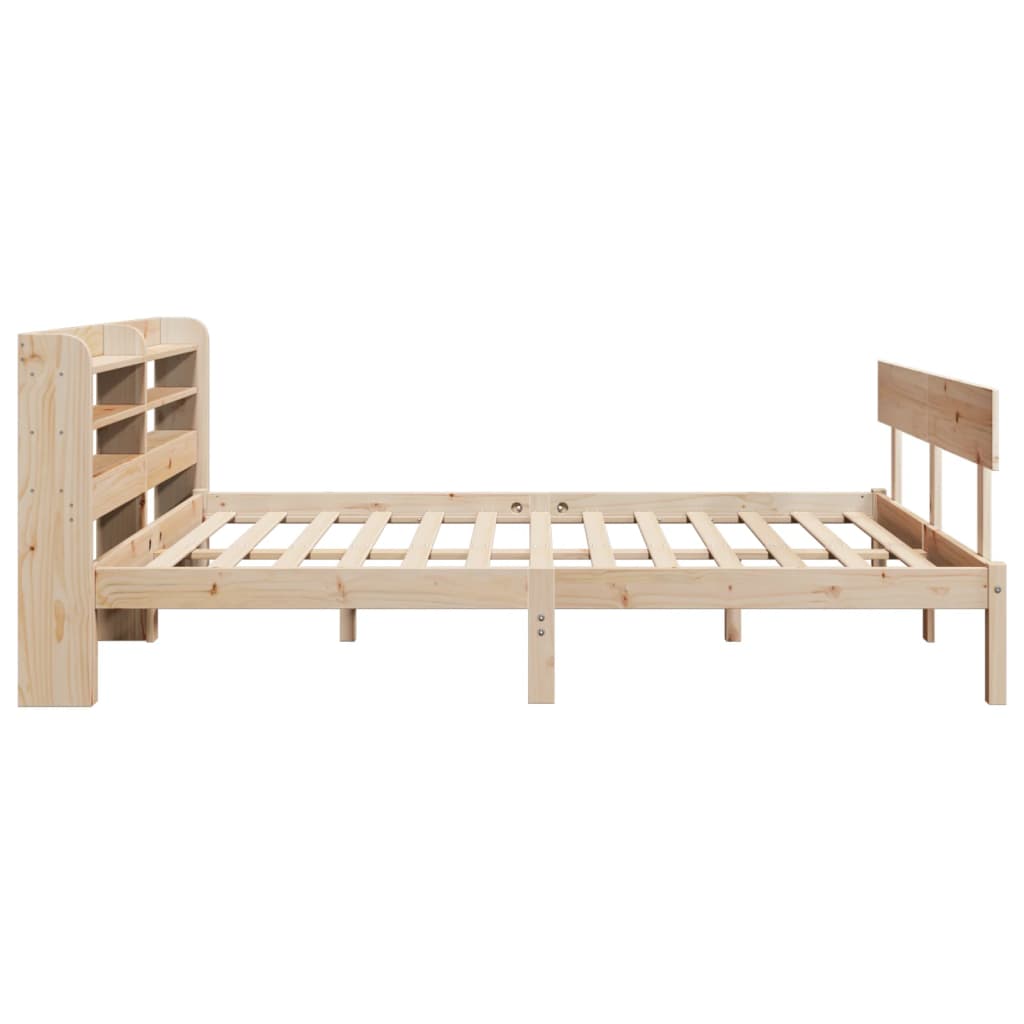 Bed Frame Without Mattress Solid Wood Pine