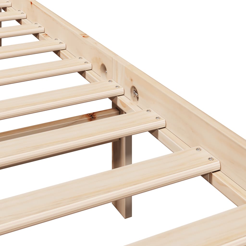 Bed Frame Without Mattress Solid Wood Pine
