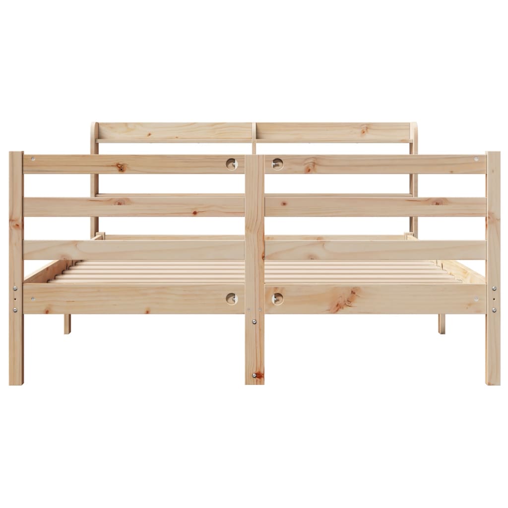 Bed Frame With Headboard Without Mattress 160X200 Cm