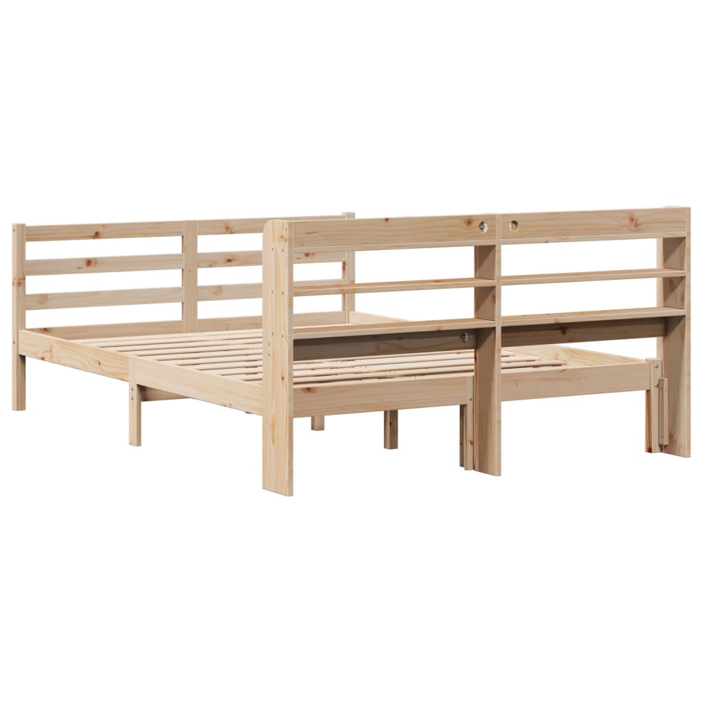 Bed Frame With Headboard Without Mattress 160X200 Cm