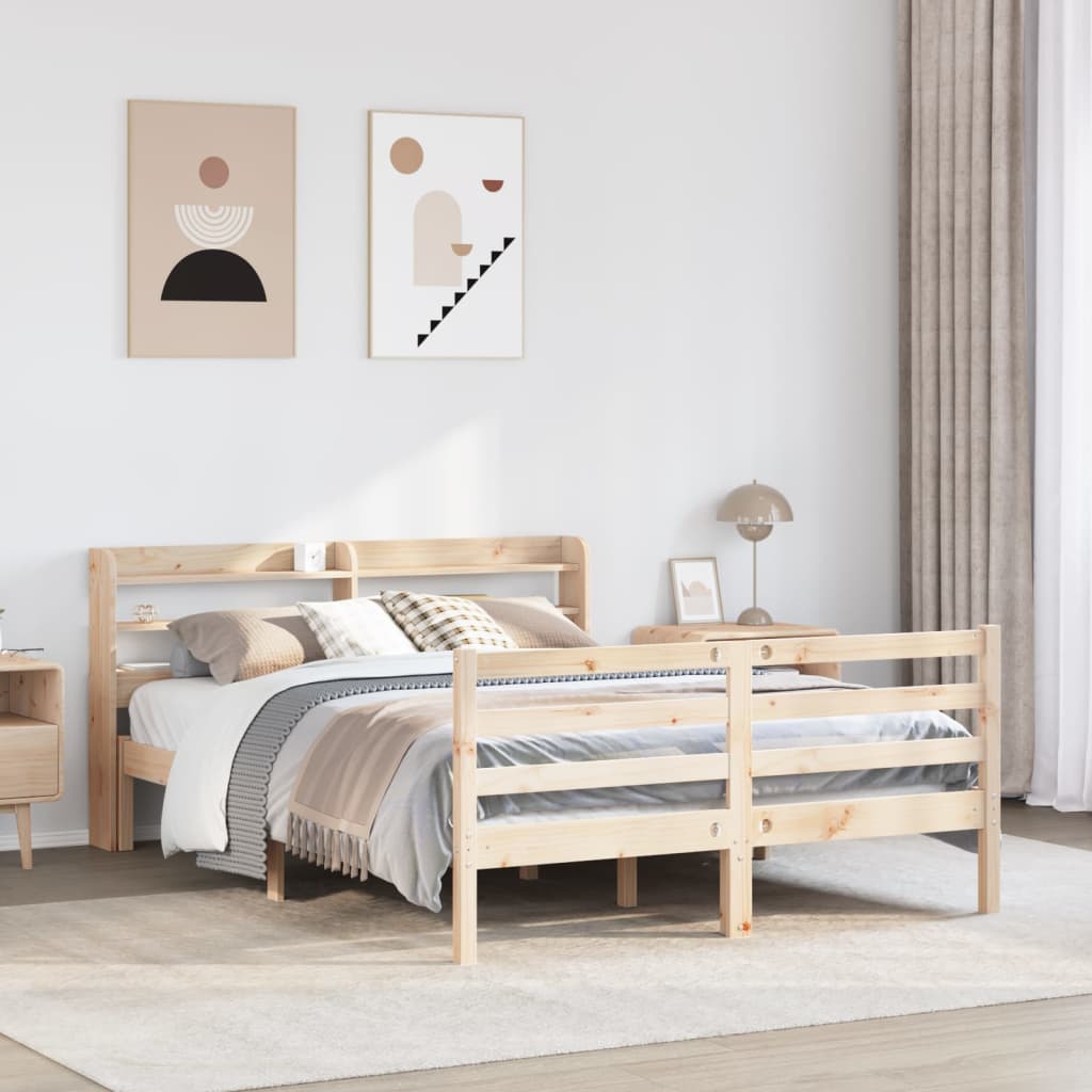Bed Frame With Headboard Without Mattress 160X200 Cm
