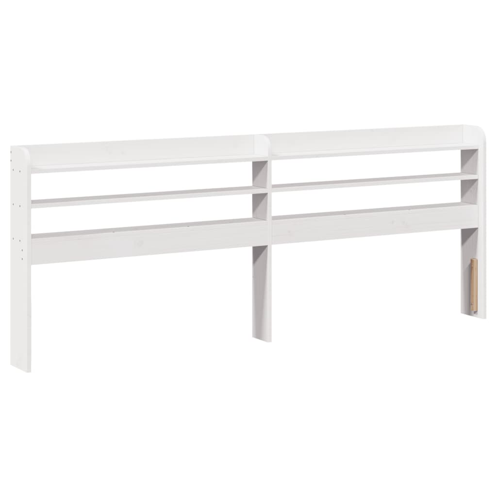 Bed Frame With Headboard Without Mattress White 180X200 Cm Super King