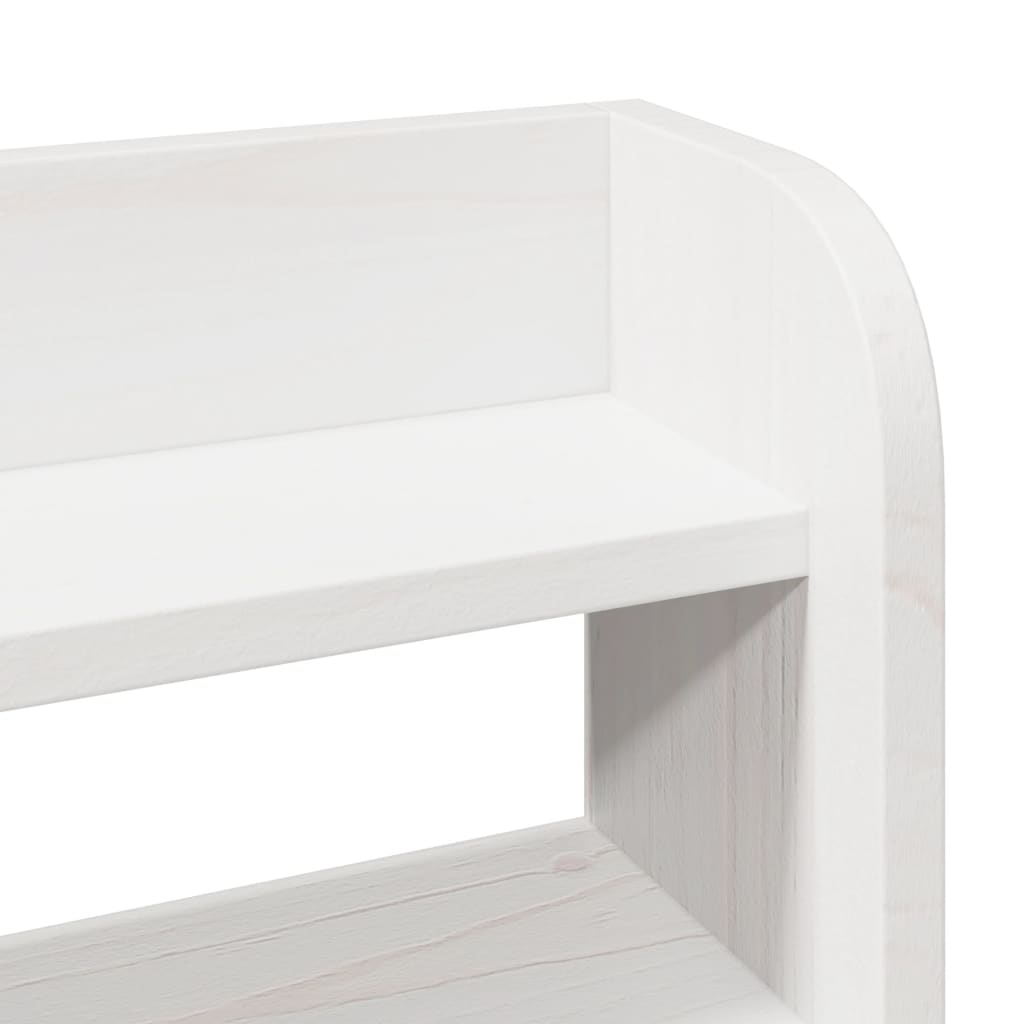Bed Frame With Headboard Without Mattress White 180X200 Cm Super King