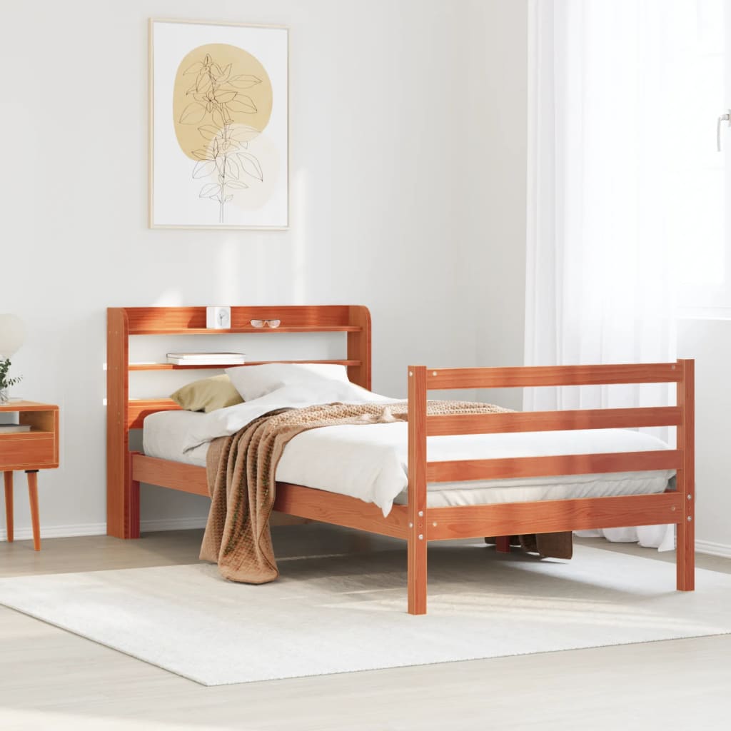 Bed Frame Without Mattress Solid Wood Pine