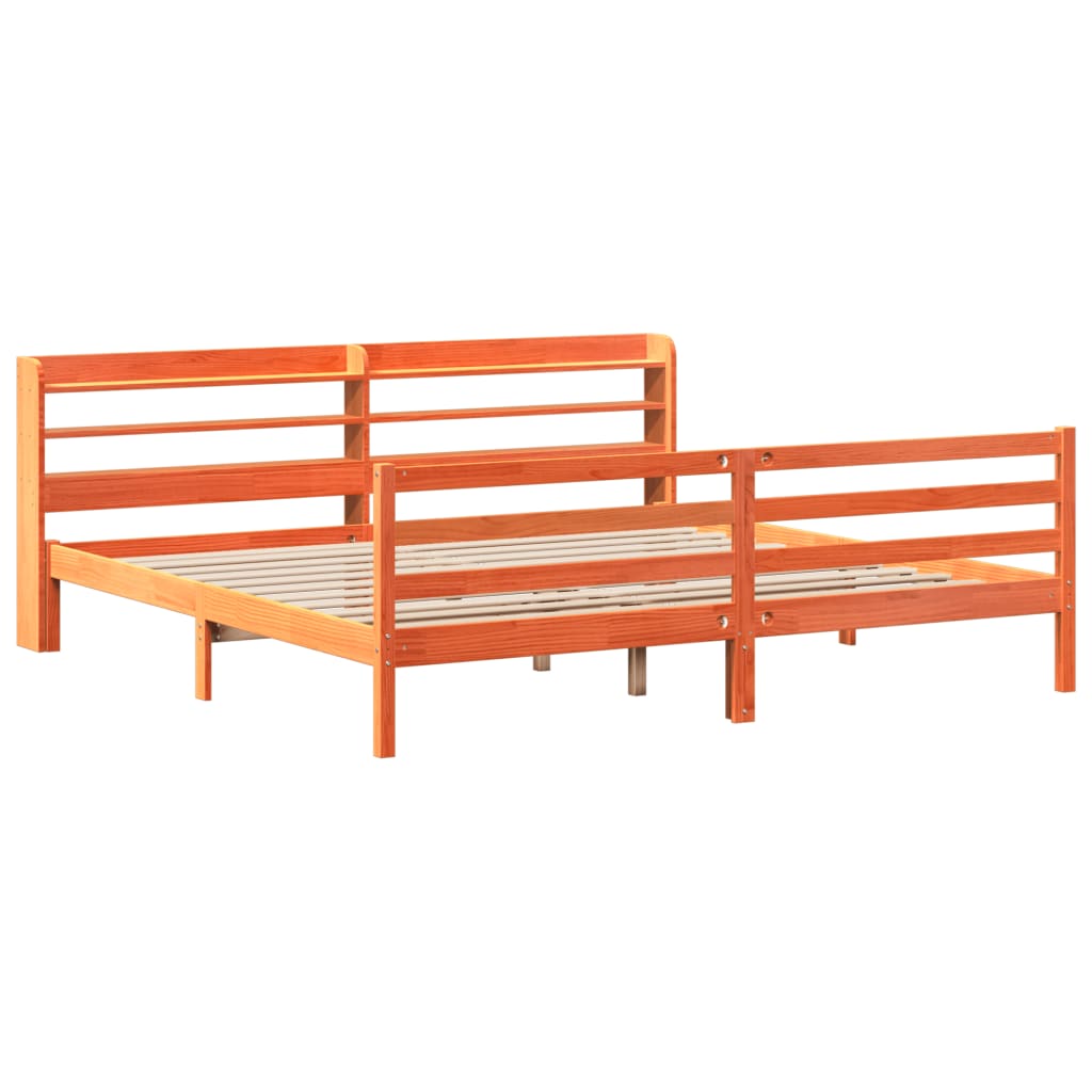 Bed Frame Without Mattress Solid Wood Pine