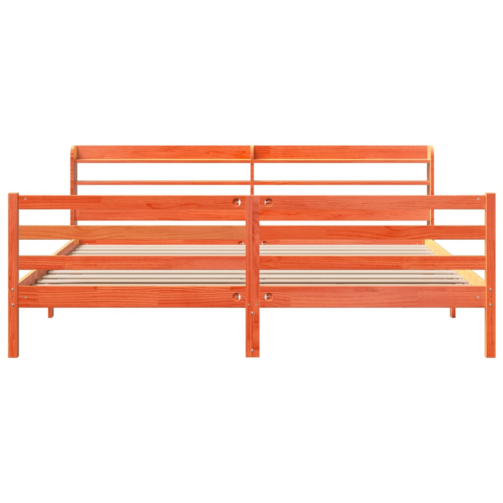 Bed Frame Without Mattress Solid Wood Pine