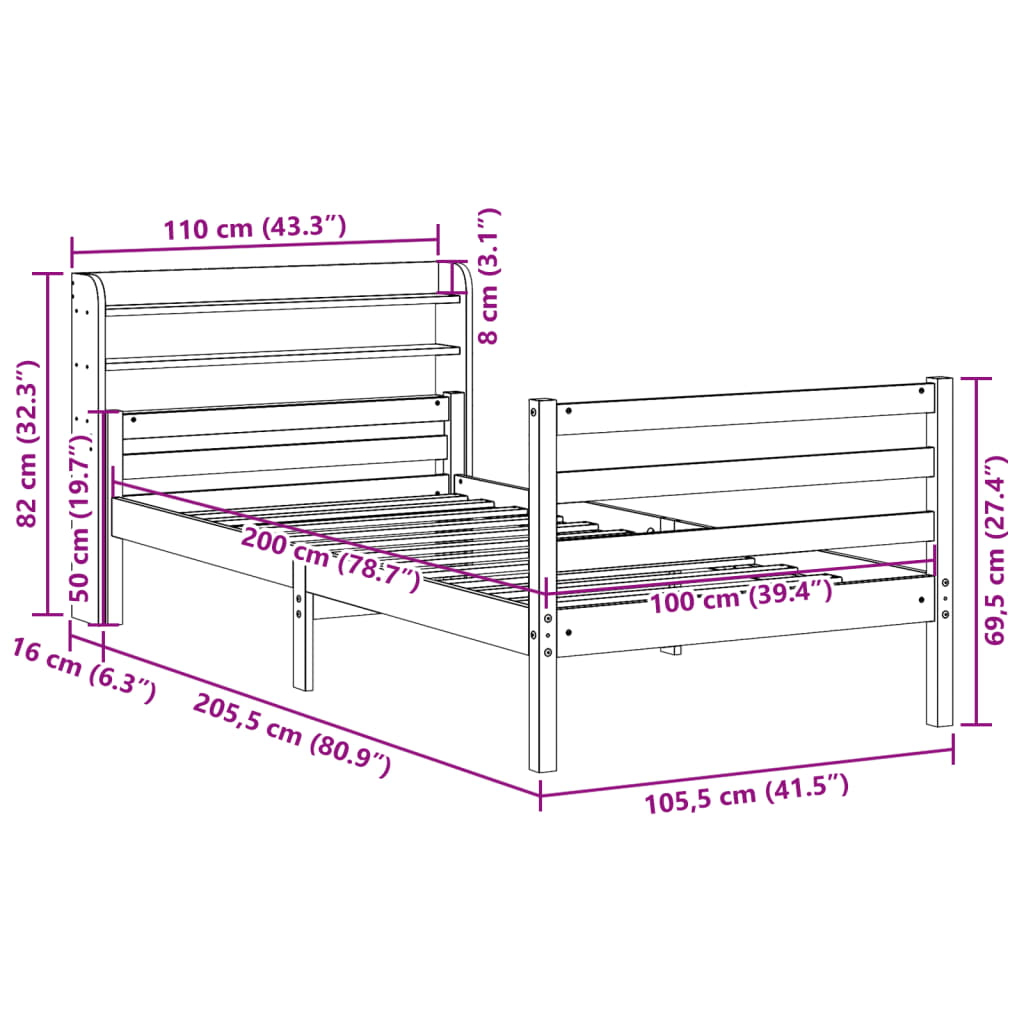 Bed Frame With Headboard Without Mattress