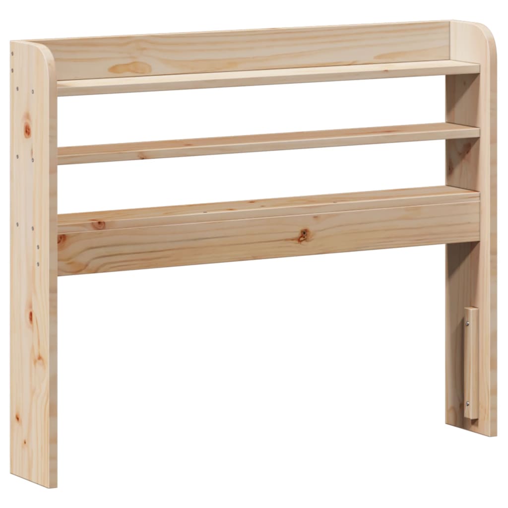 Bed Frame Headboard Without Mattress Small Single Brown White Wax brown 211.5 cm