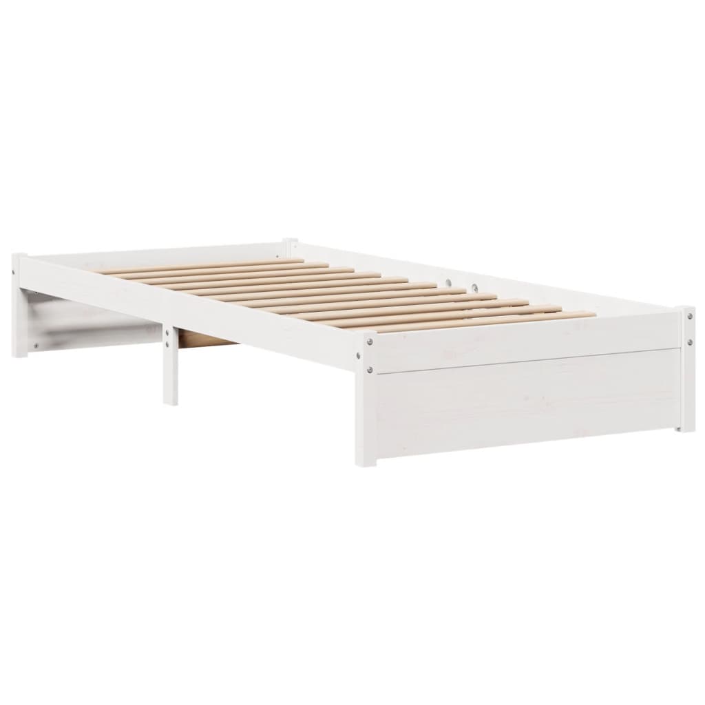 Bed Frame Headboard Without Mattress Small Single Brown White Wax Brown 211.5 Cm