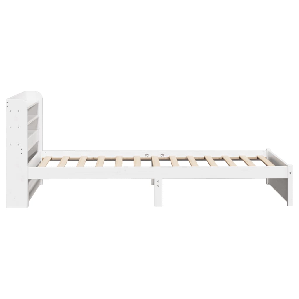 Bed Frame Headboard Without Mattress Small Single Brown White Wax Brown 211.5 Cm