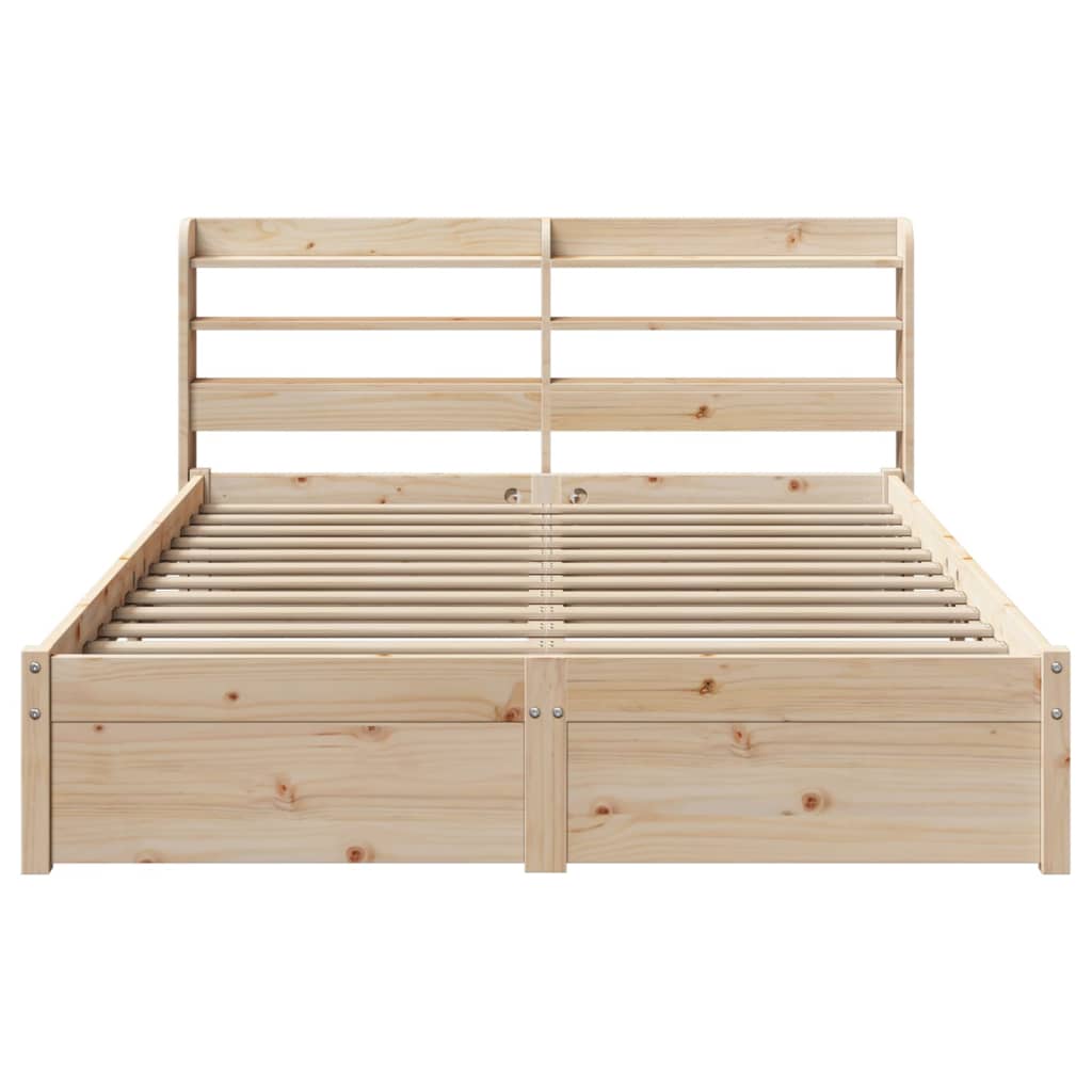 Bed Frame With Headboard Without Mattress 160X200 Cm