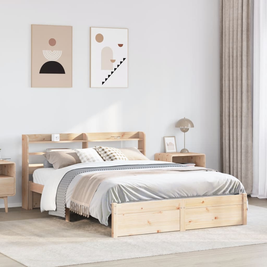 Bed Frame With Headboard Without Mattress 160X200 Cm
