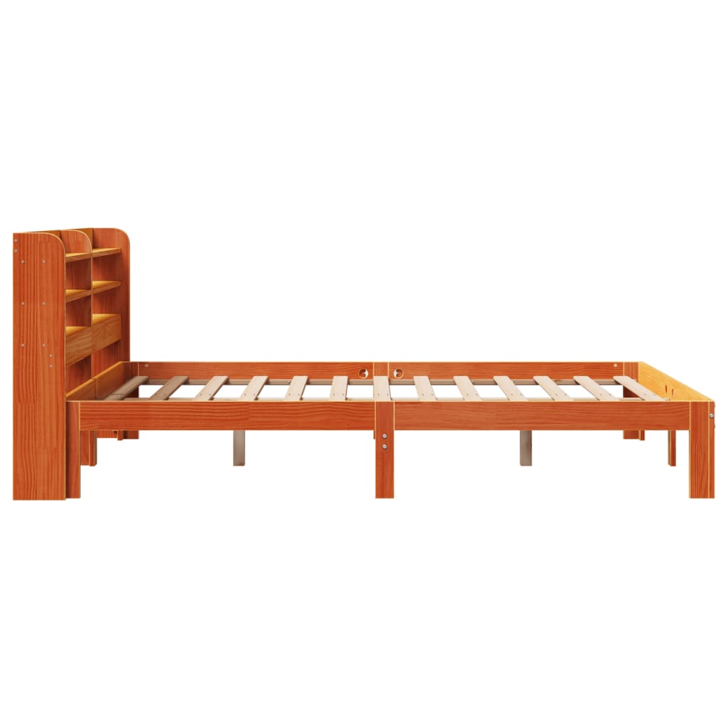 Bed Frame Without Mattress Double Solid Wood Pine