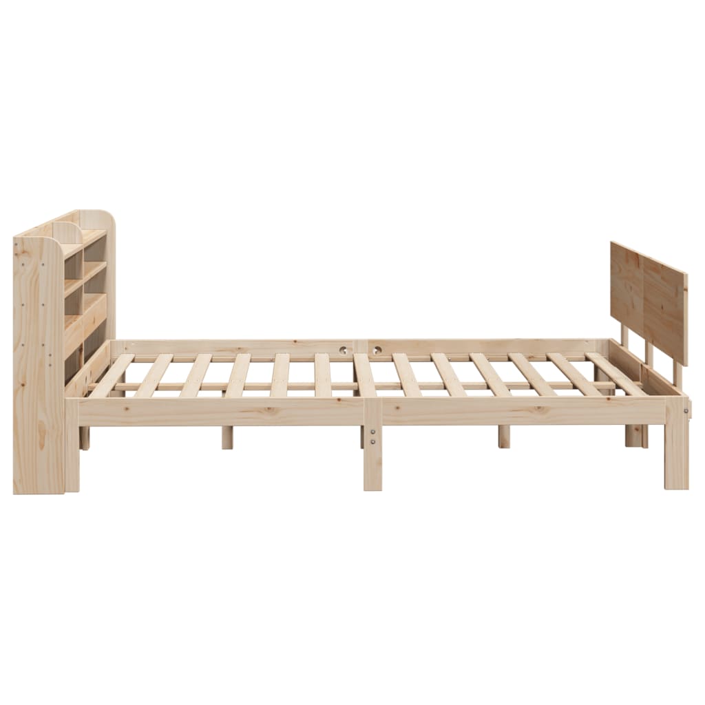 Bed Frame With Headboard Without Mattress 140X190 Cm