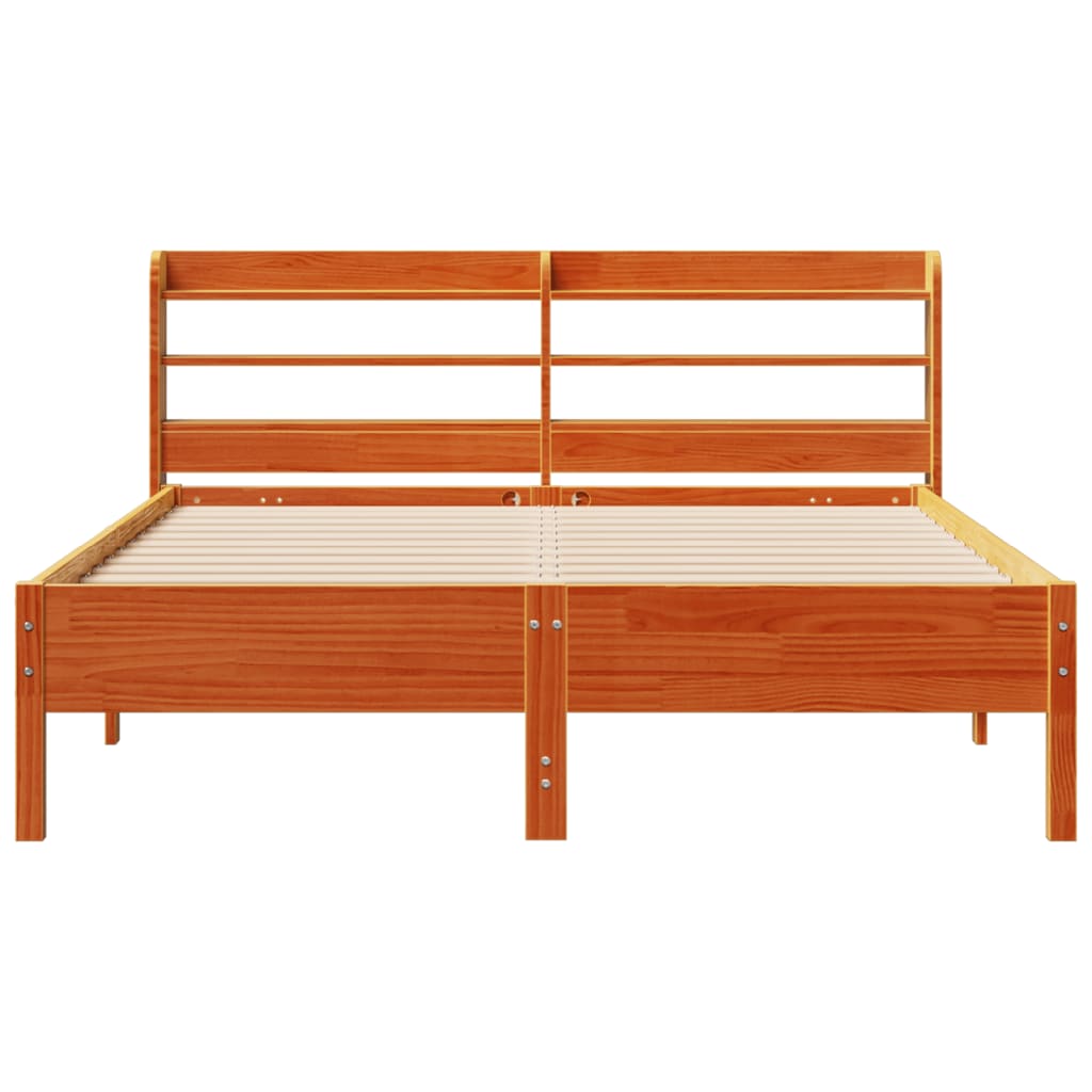 Bed Frame Without Mattress King Size Solid Wood Pine