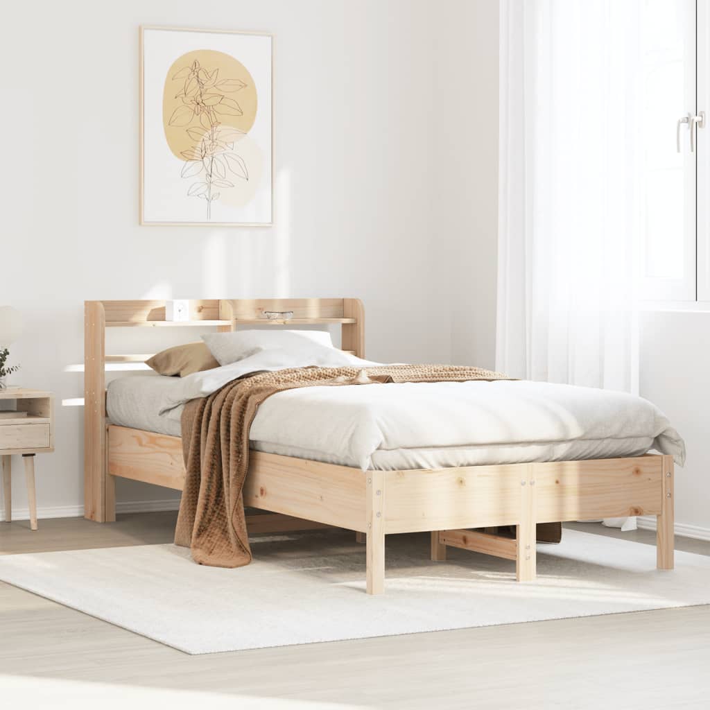 Bed Frame Without Mattress King Size Solid Wood Pine