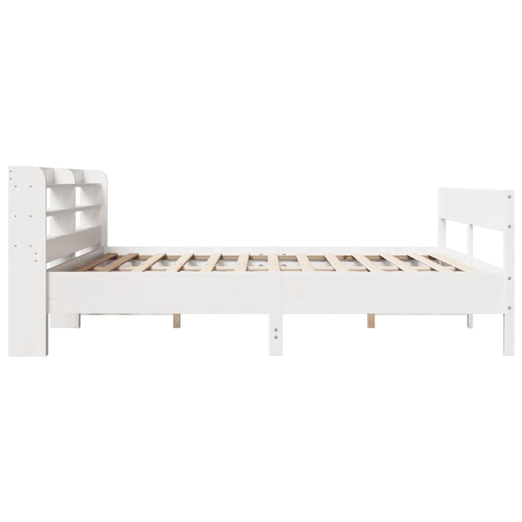 Bed Frame Without Mattress Solid Wood Pine Natural Wax Brown Bedroom Furniture