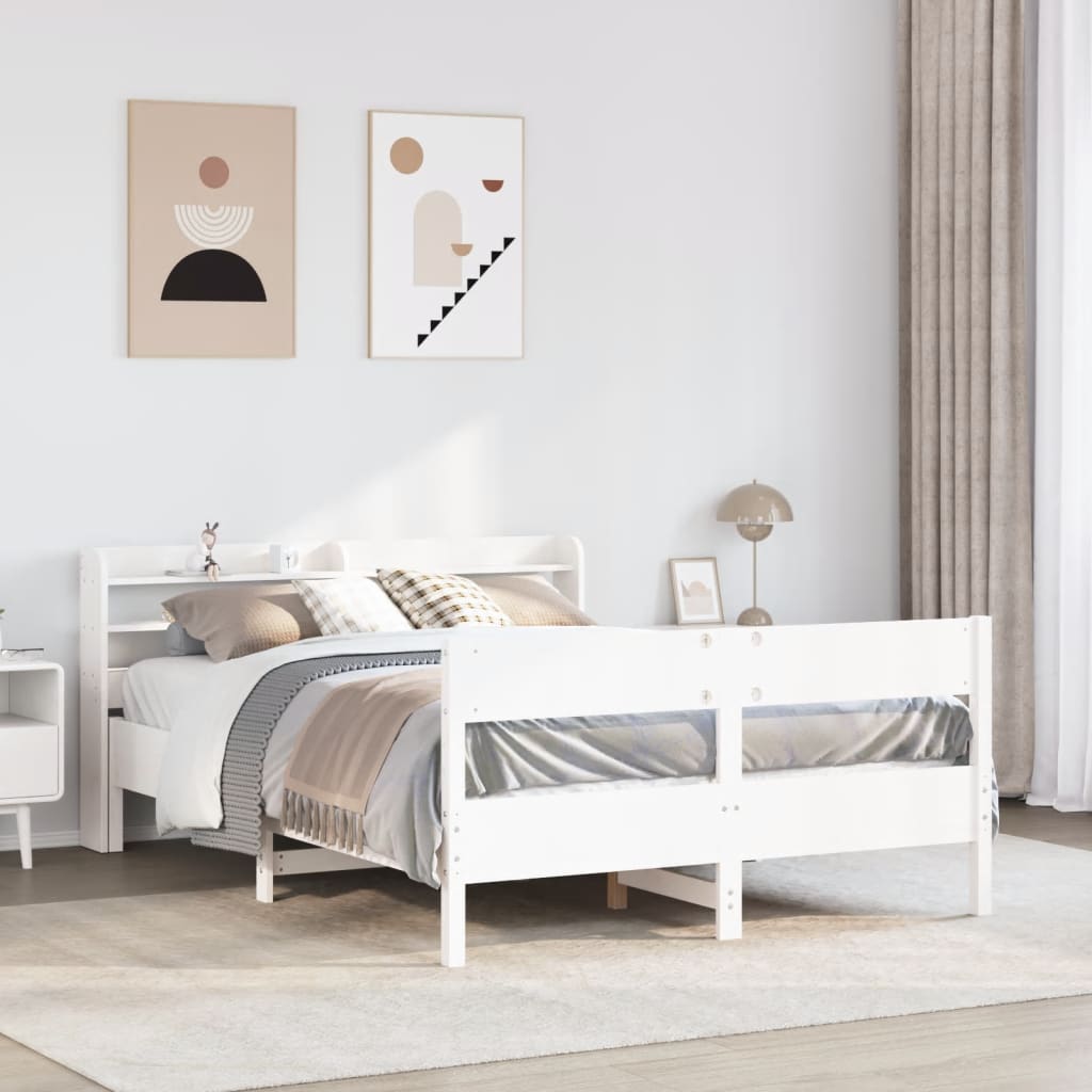Bed Frame Without Mattress Solid Wood Pine