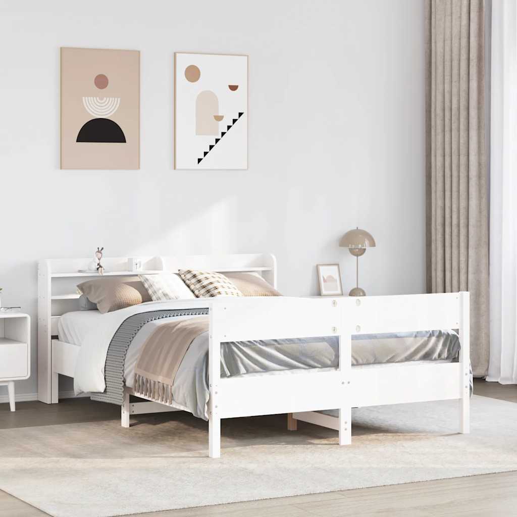 Bed Frame Without Mattress Solid Wood Pine