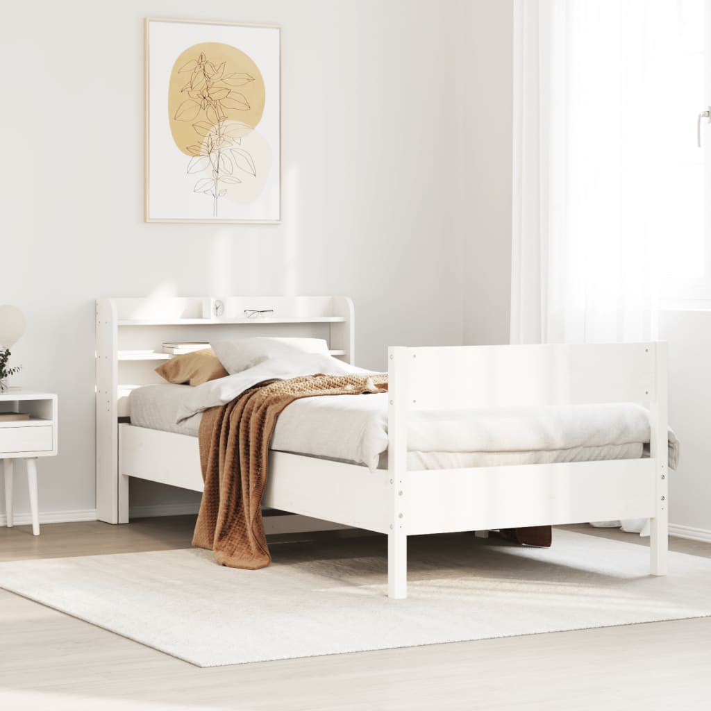 Bed Frame Without Mattress Solid Wood Pine