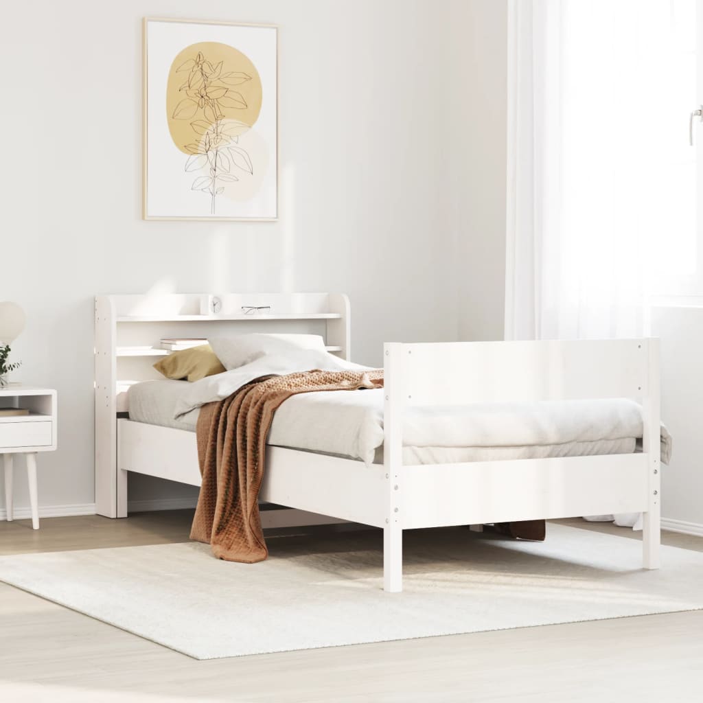 Bed Frame Without Mattress Solid Wood Pine