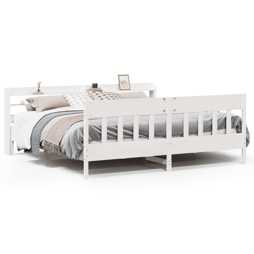 Bed Frame Without Mattress Solid Wood Pine