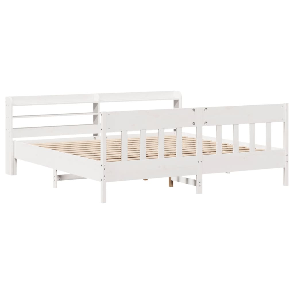 Bed Frame Without Mattress Solid Wood Pine