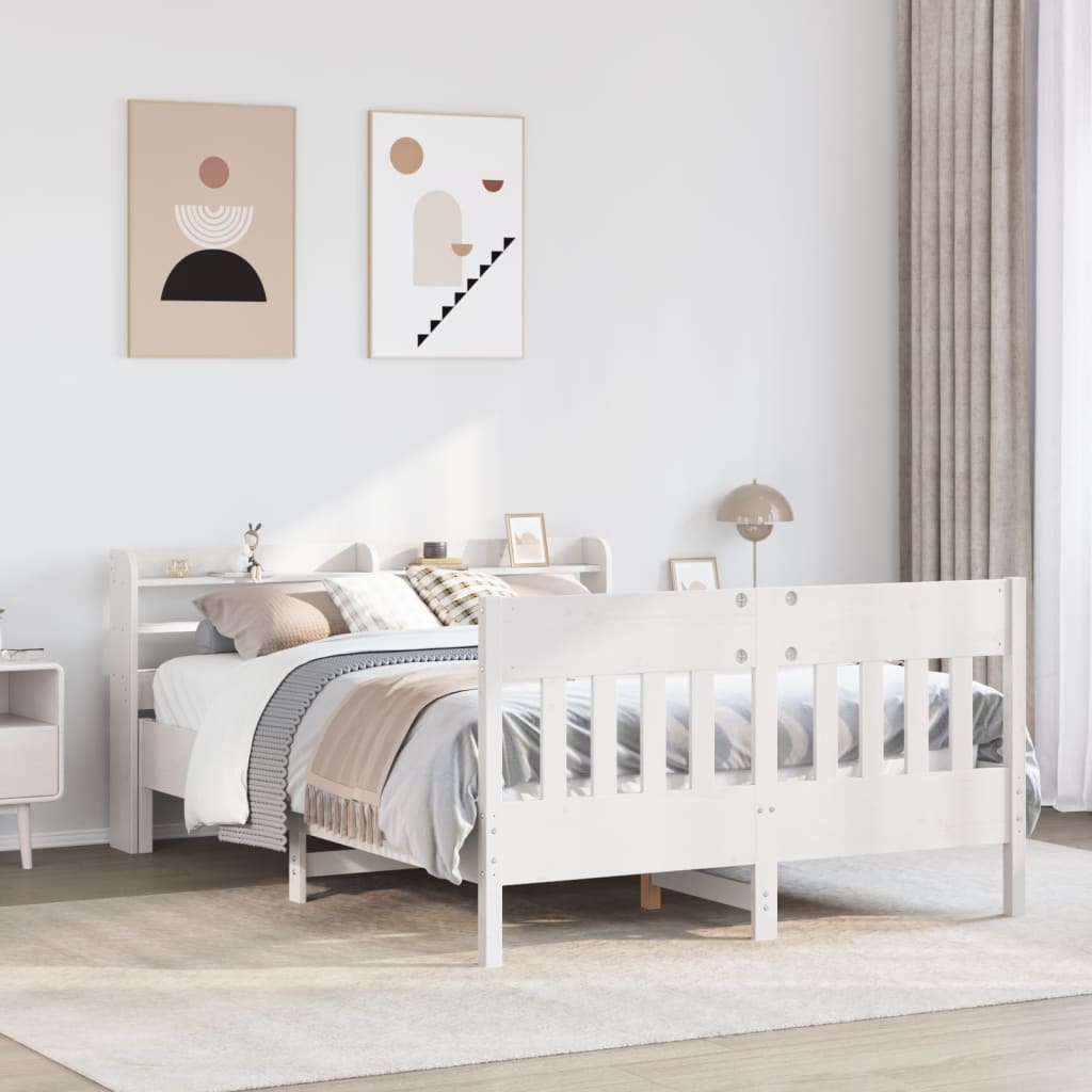 Bed Frame Without Mattress Solid Wood Pine