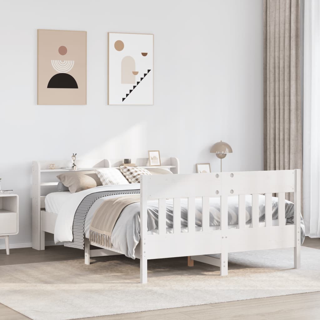 Bed Frame Without Mattress Solid Wood Pine