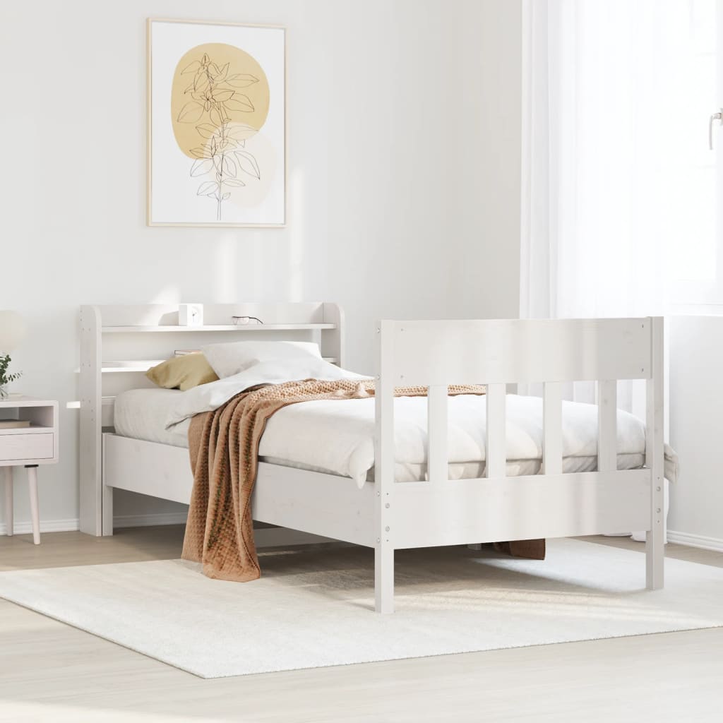 Bed Frame Without Mattress Solid Wood Pine