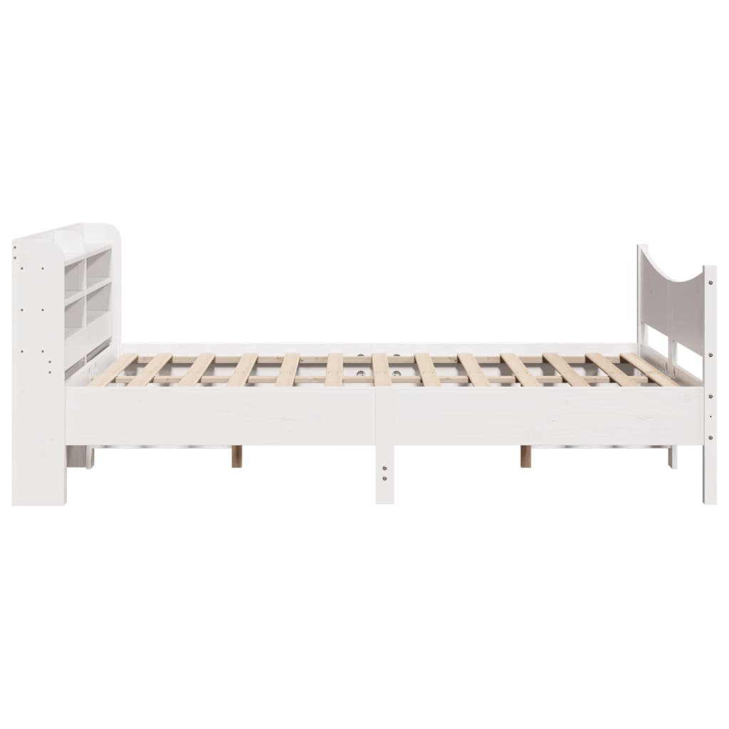 Bed Frame With Headboard Double Solid Wood Pine