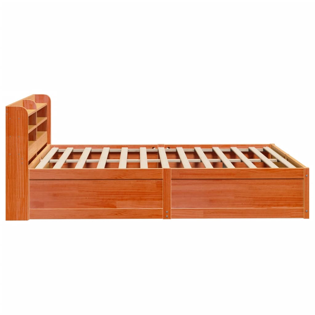 Bed Frame With Headboard Solid Wood Pine 1