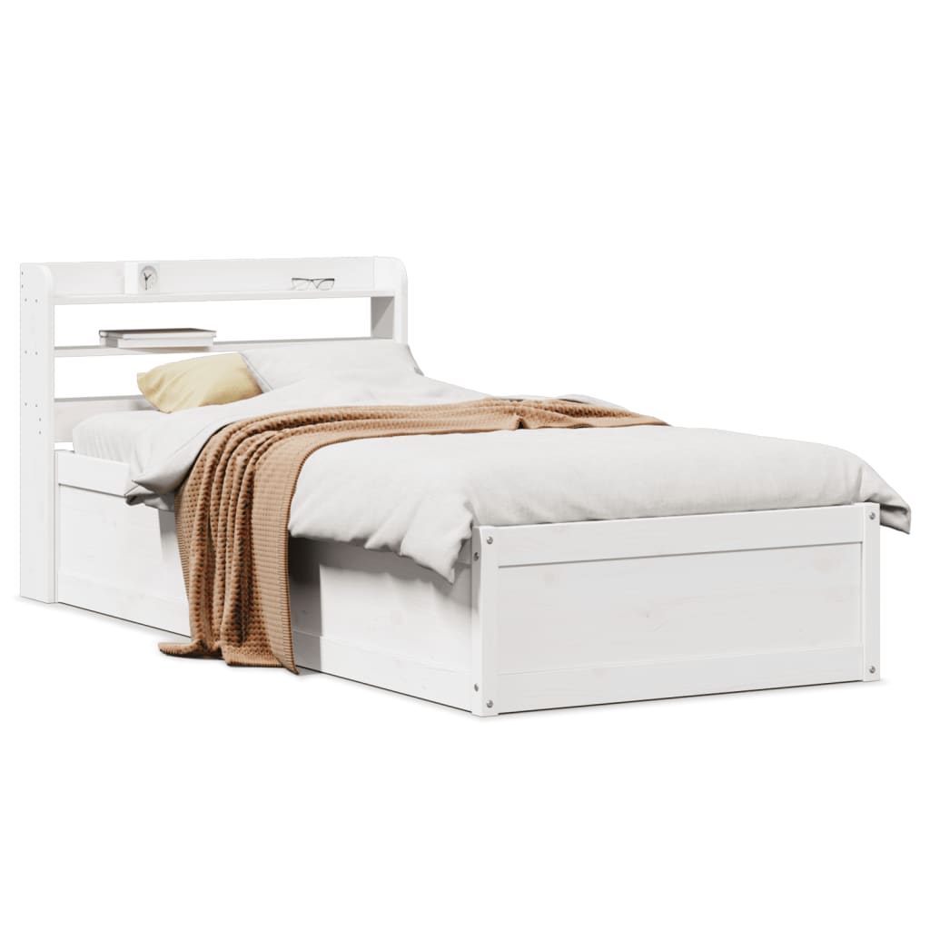 Bed Frame With Headboard Solid Wood Pine