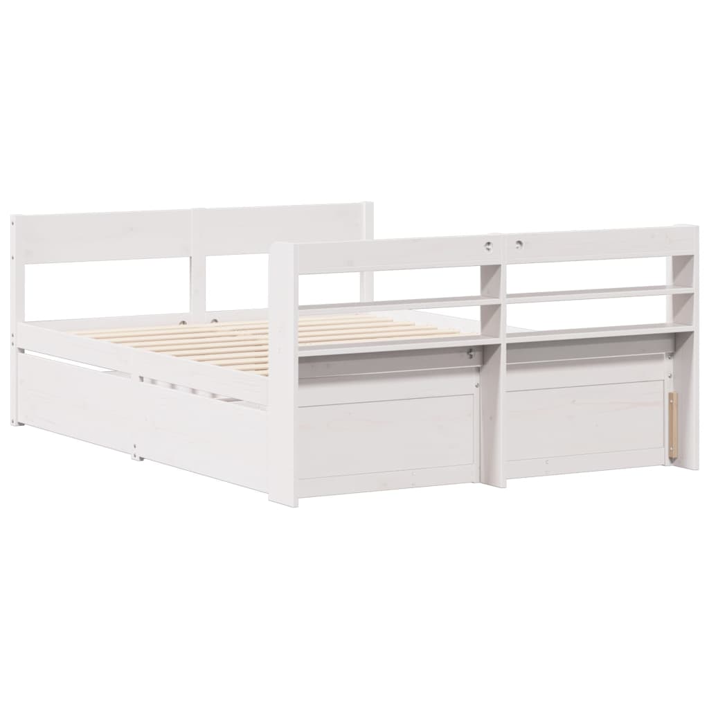 Bed Frame Without Mattress Solid Wood Pine