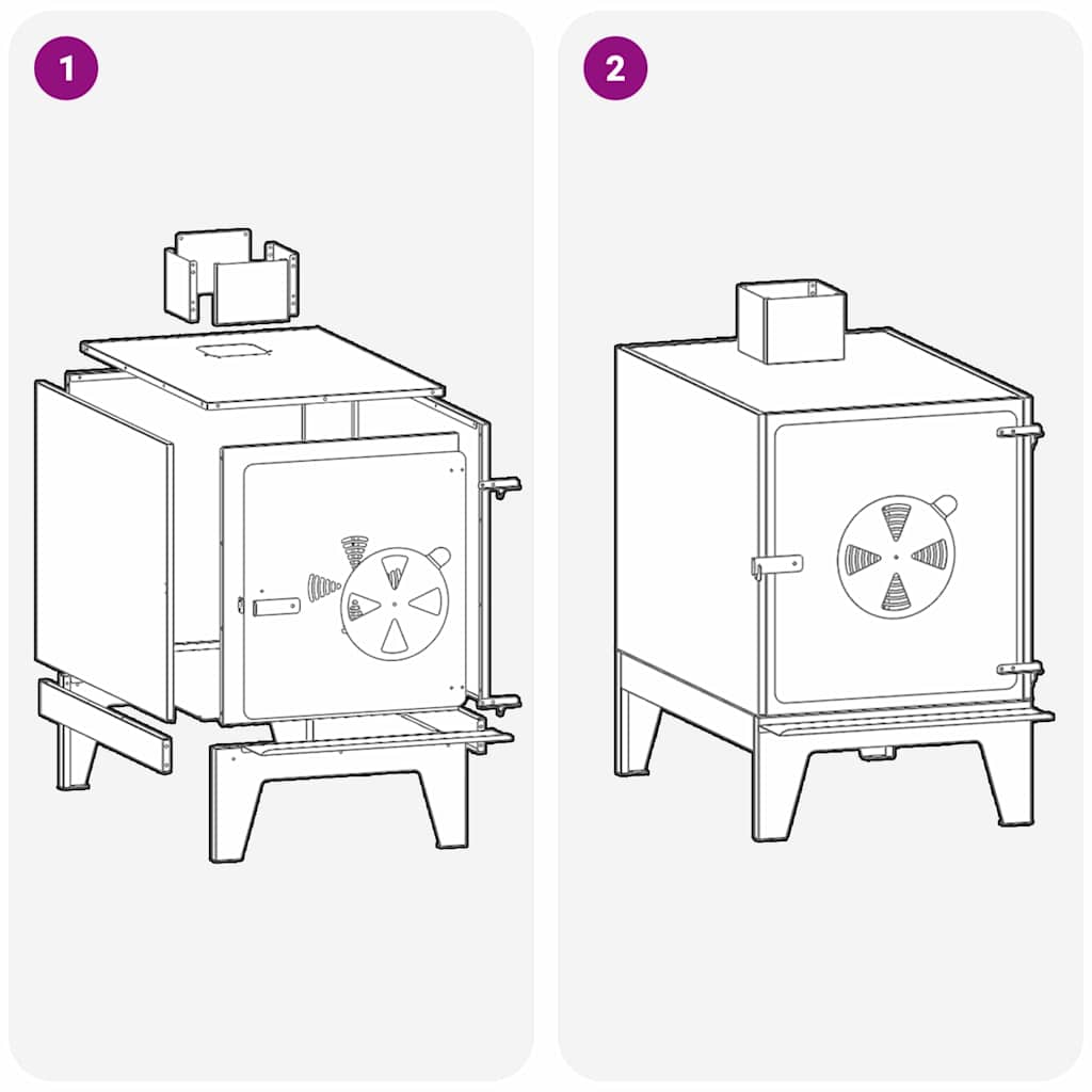Camping Stove 35 X 50 X 60 Cm Cold-Rolled Steel
