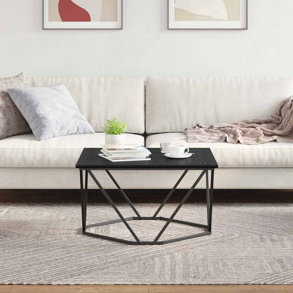 Coffee Table Large Square Living Room Furniture Centre 80X80Cm Smoked Oak 80 Cm
