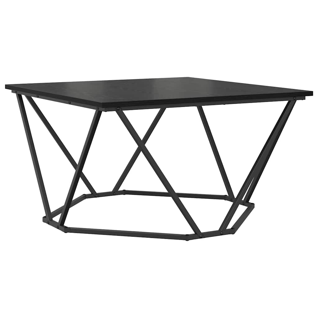 Coffee Table Large Square Living Room Furniture Centre 80X80Cm Smoked Oak 80 Cm