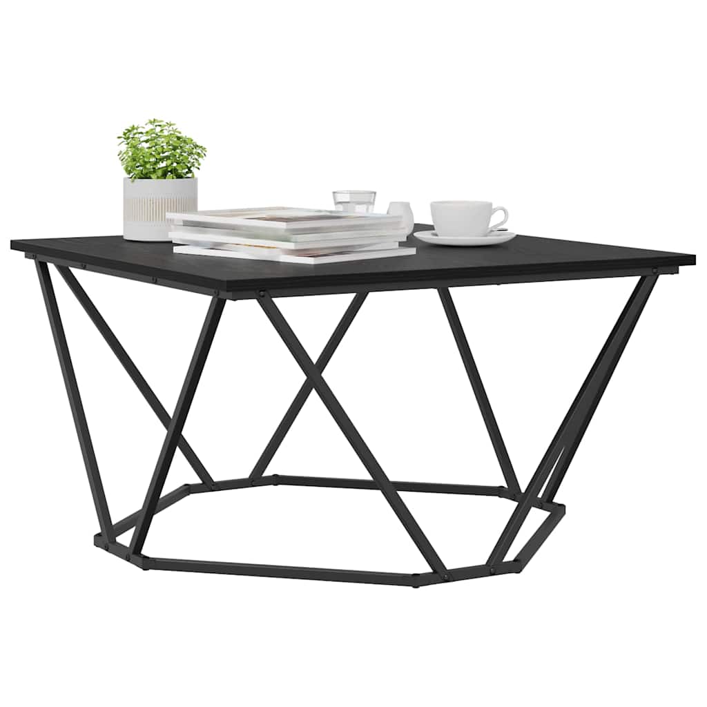 Coffee Table Large Square Living Room Furniture Centre 80X80Cm Smoked Oak 80 Cm