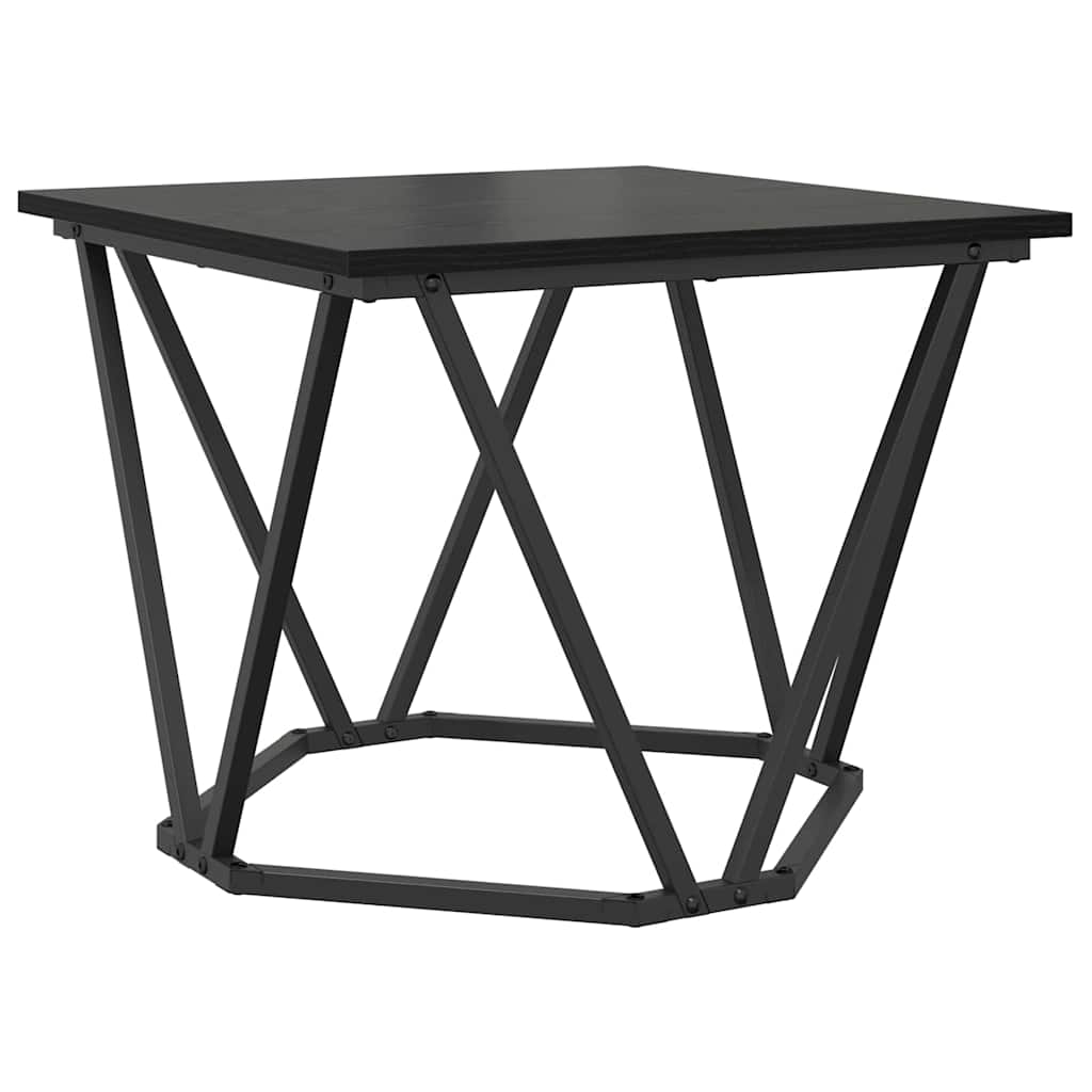 Coffee Table 3 Piece Set Engineered Wood & Steel Industrial Living Room Old Wood