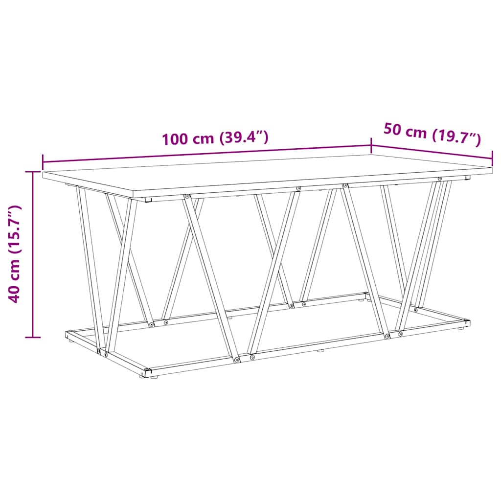 Coffee Table 100 X 50 X 40 Cm