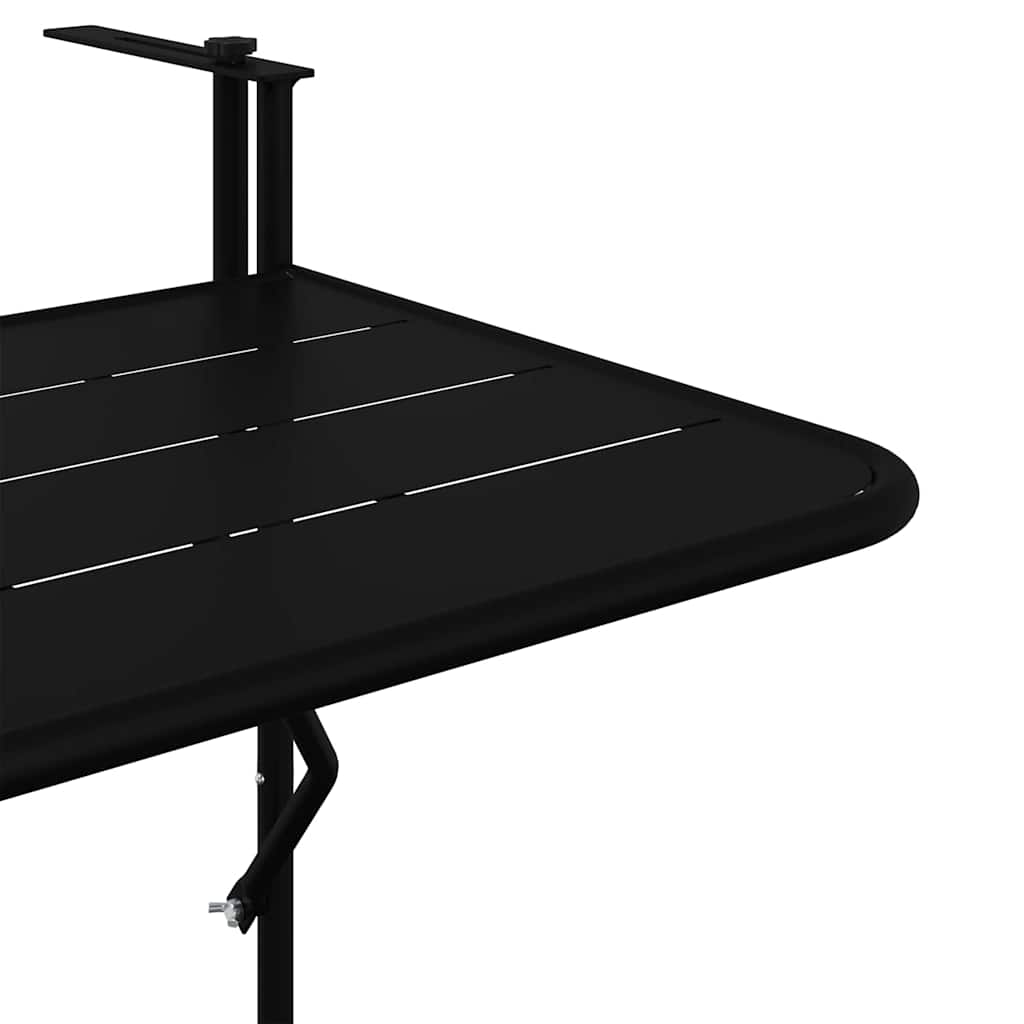 Outdoor Table Hanging Balcony Folding 60 X 39 65 Cm Steel 60 X 39 X 65 Cm