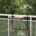 Outdoor Table Hanging Balcony Folding 60 X 39 65 Cm Steel 60 X 39 X 65 Cm