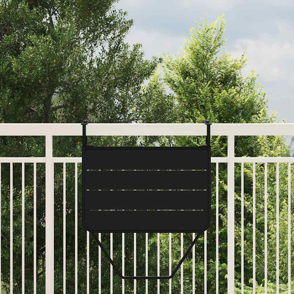 Outdoor Table Hanging Balcony Folding 60 X 39 65 Cm Steel 60 X 39 X 65 Cm