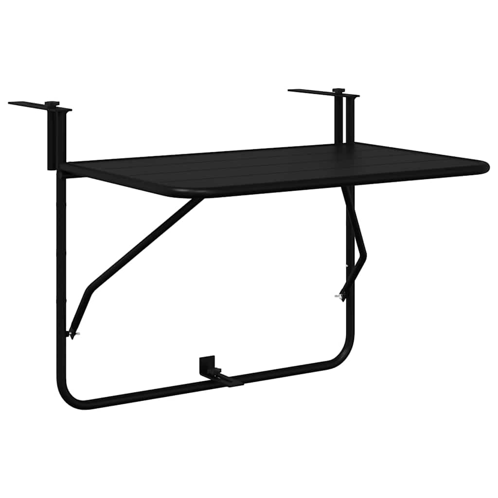 Outdoor Table Hanging Balcony Folding 60 X 39 65 Cm Steel 60 X 39 X 65 Cm