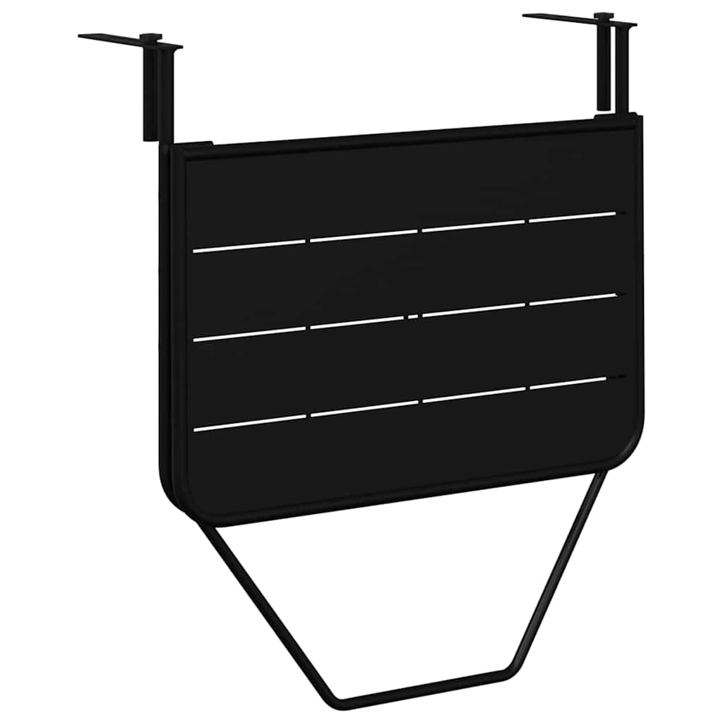 Outdoor Table Hanging Balcony Folding 60 X 39 65 Cm Steel 60 X 39 X 65 Cm