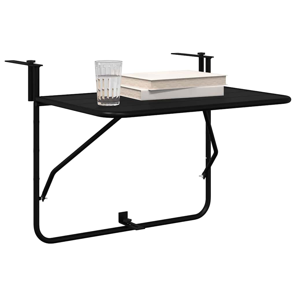Outdoor Table Hanging Balcony Folding 60 X 39 65 Cm Steel 60 X 39 X 65 Cm
