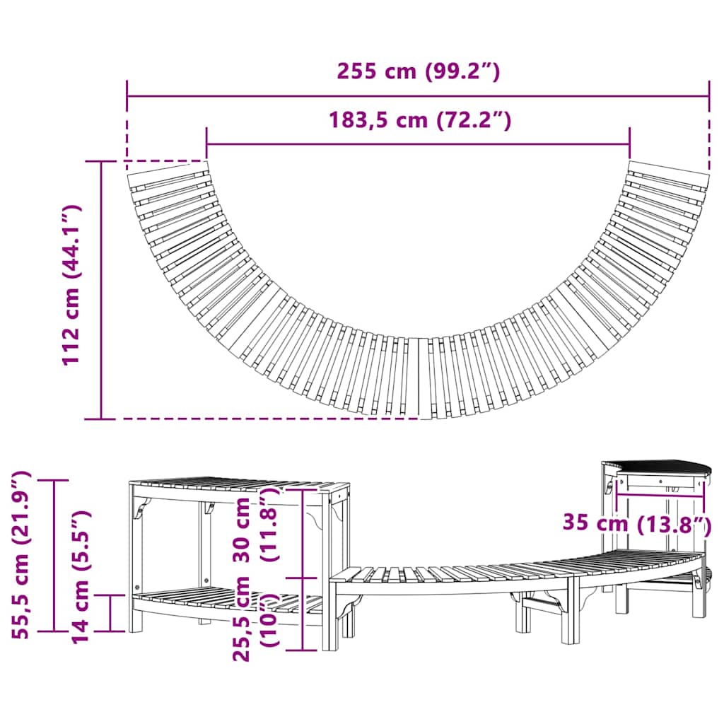 Pool & Spa Accessories Half Round Hot Tub Surround Brown Enclosure Outdoor Garde